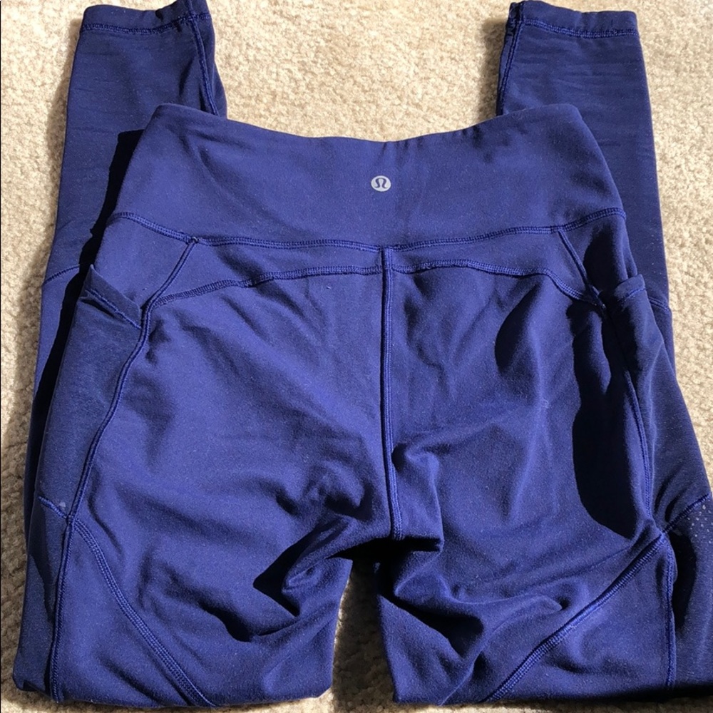 Lululemon sz 6 blue leggings